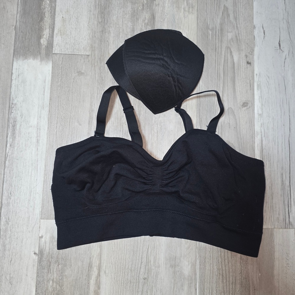 Kindred Bravely Sublime Nursing Bra Black Seamless Maternity Size Medium Regular